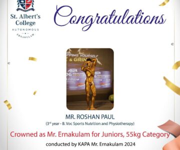 Congratulations Mr. Roshan Paul