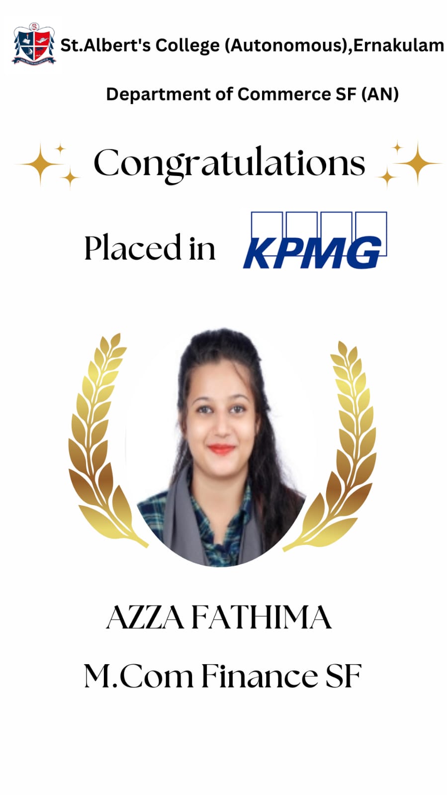 Congratulations AZZA FATHIMA