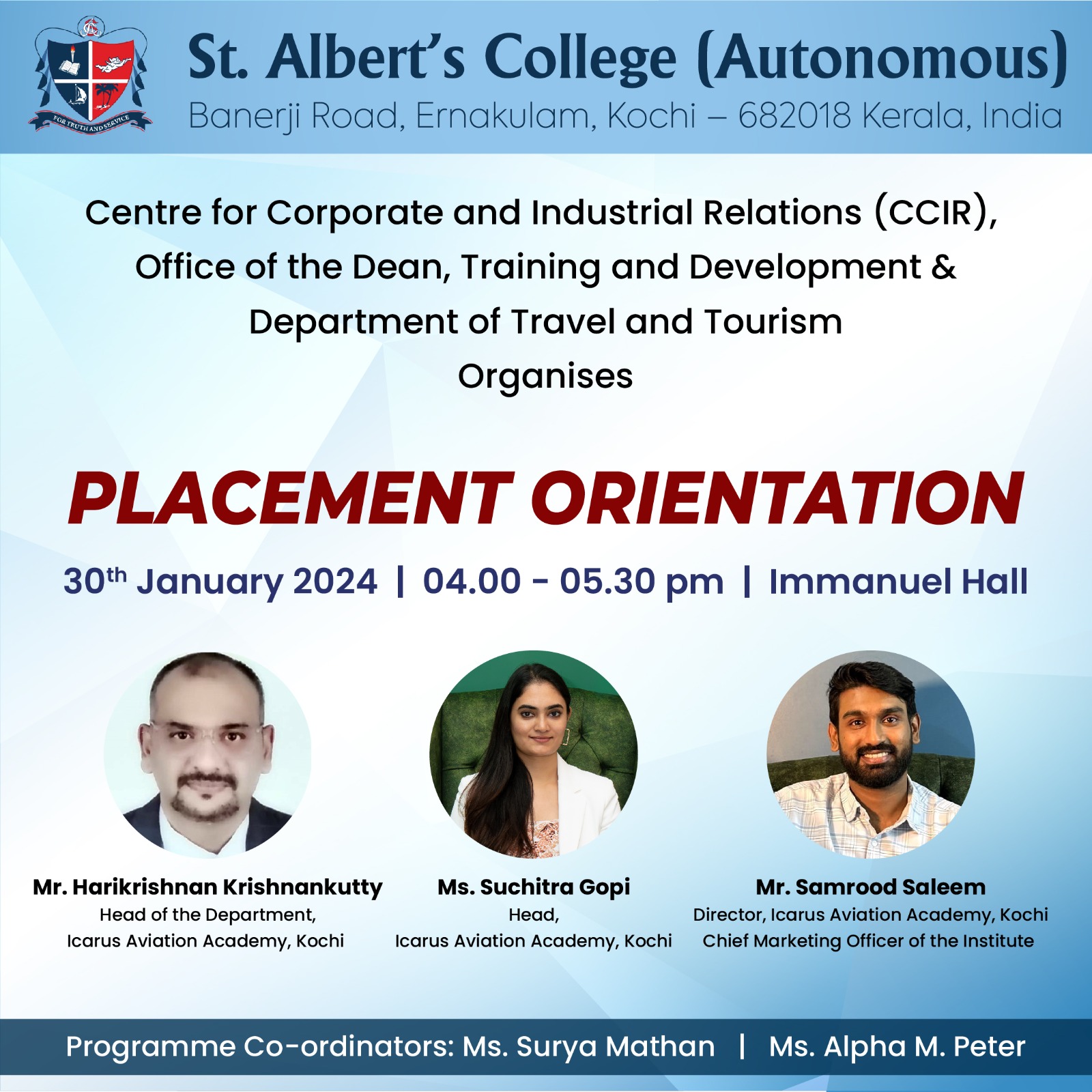 PLACEMENT ORIENTATION