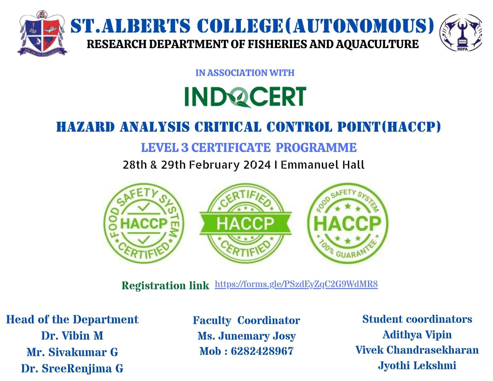 HAZARD ANALYSIS CRITICAL CONTROL POINT (HACCP)