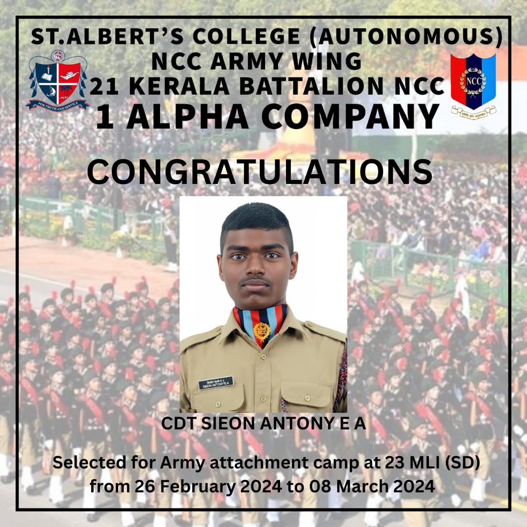 Congratulations CDT SIEON ANTONY E A