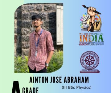 Congratulations Ainton Jose Abraham