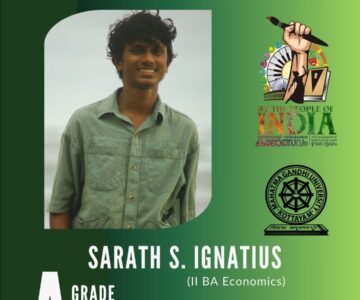 Congratulations Sarath S. Ignatius