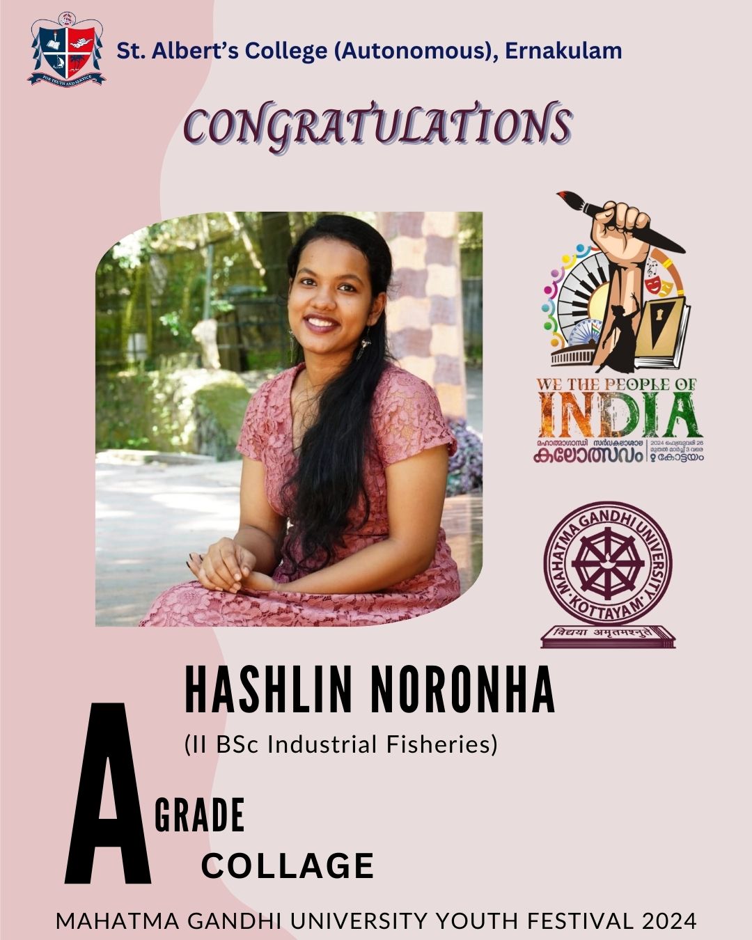 Congratulations Hashlin Noronha