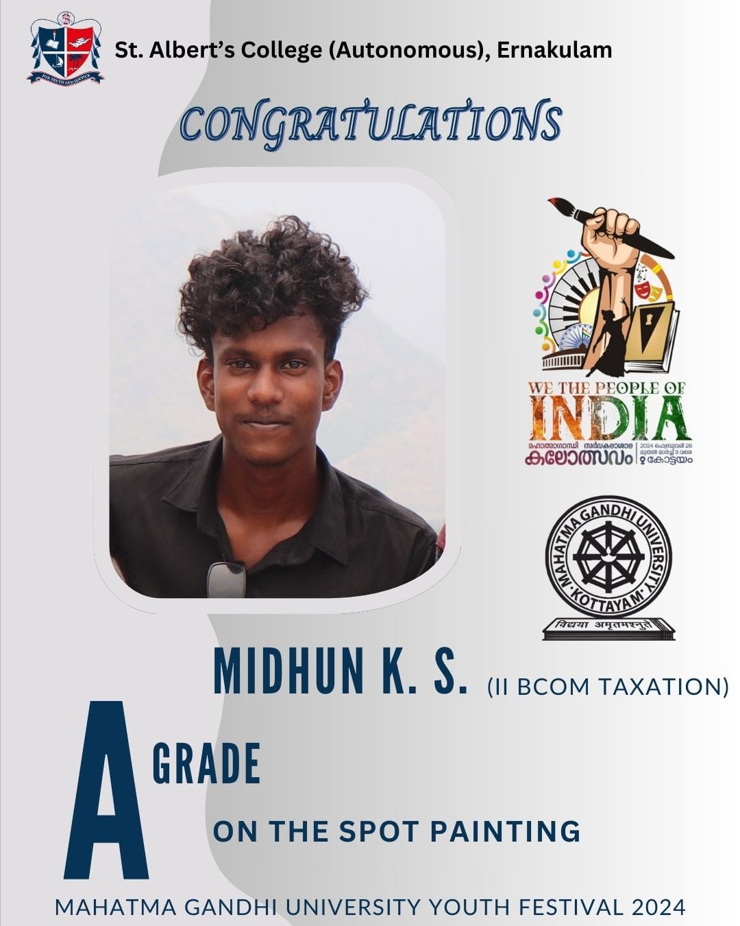 Congratulations Midhun K S