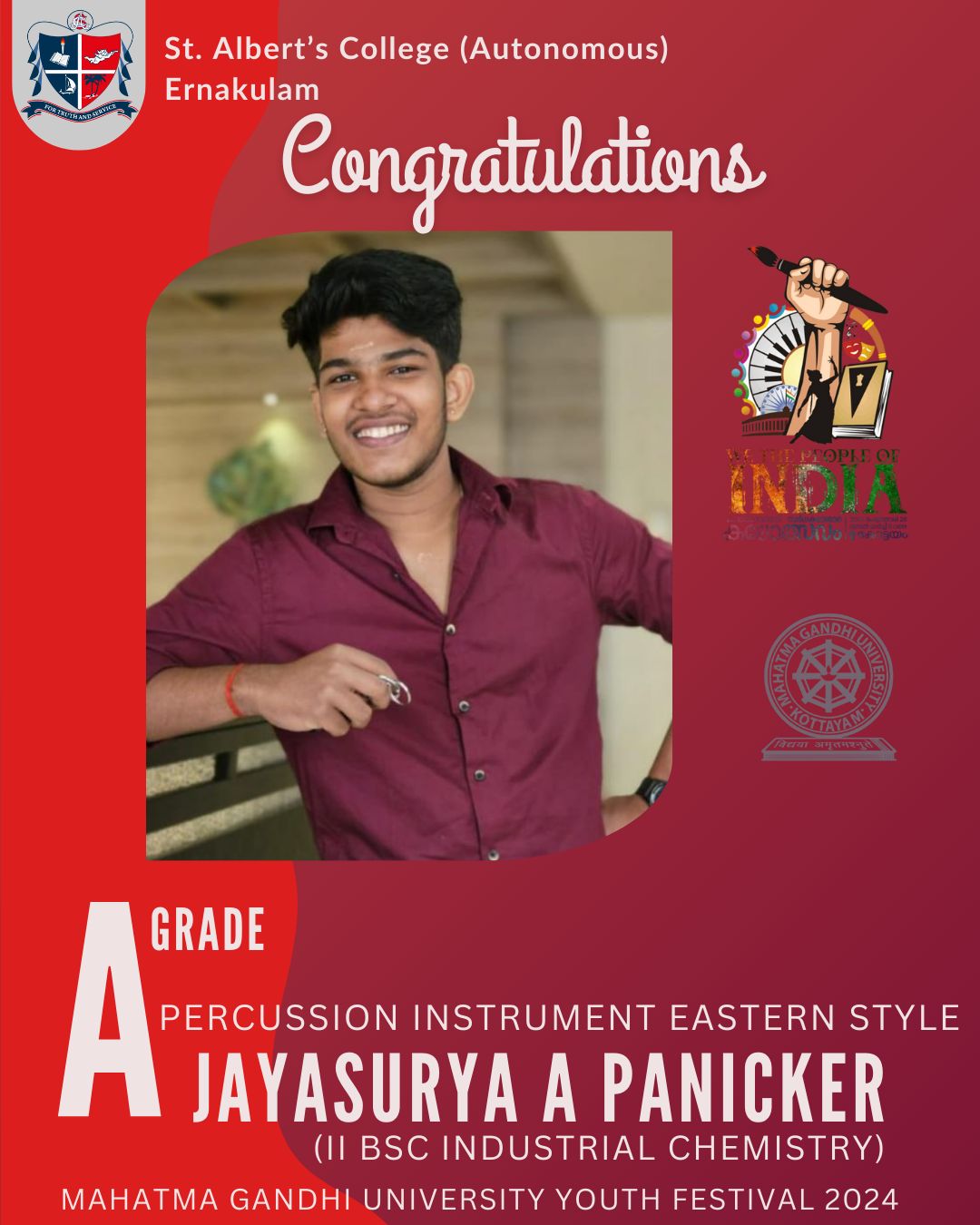 Congratulations Jayasurya A Panicker