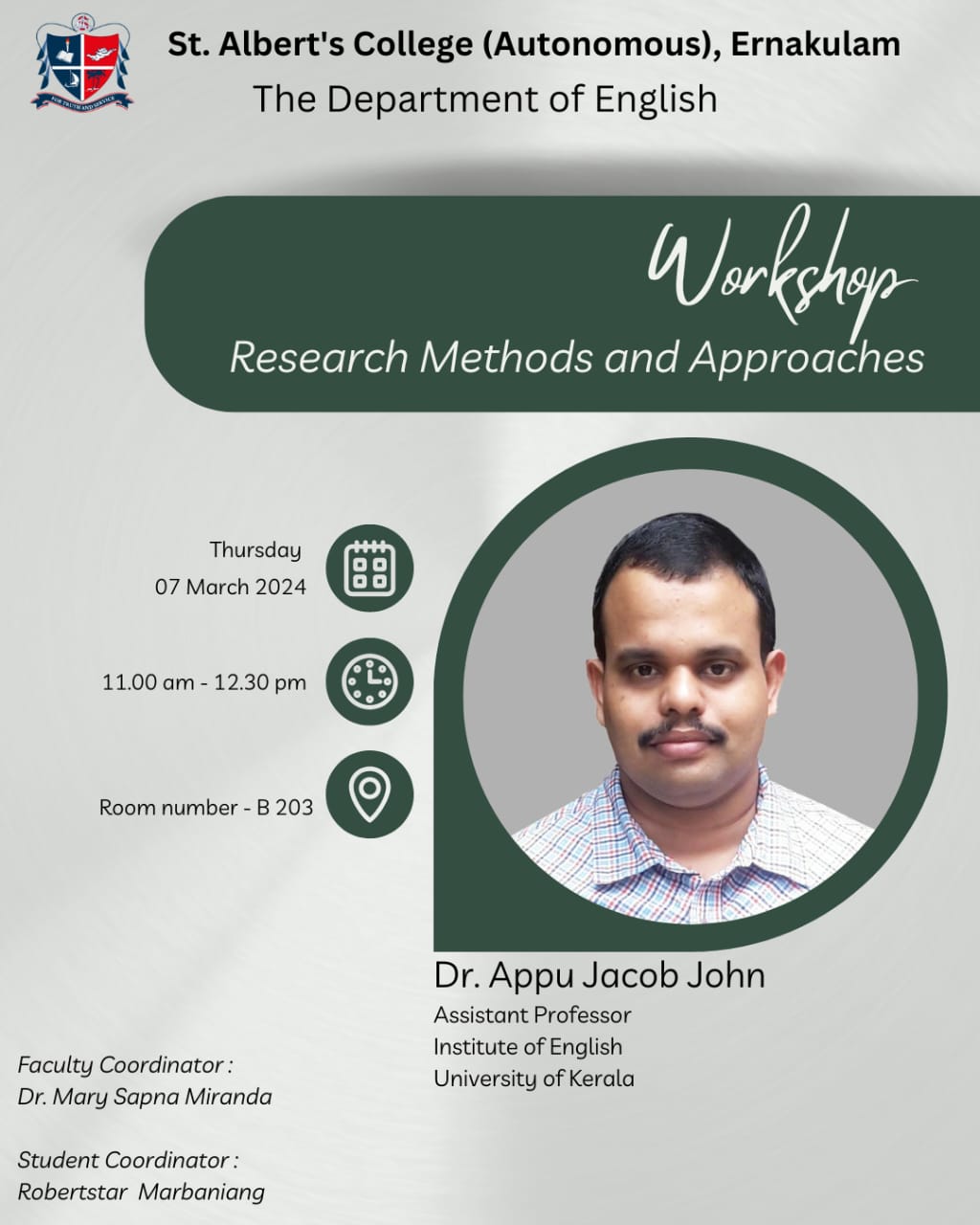 Workshop Research Methods and Approaches