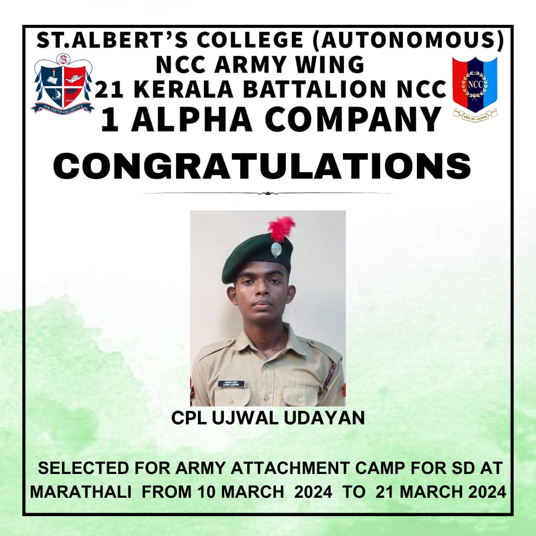 Congratulations CPL Ujwal Udayan