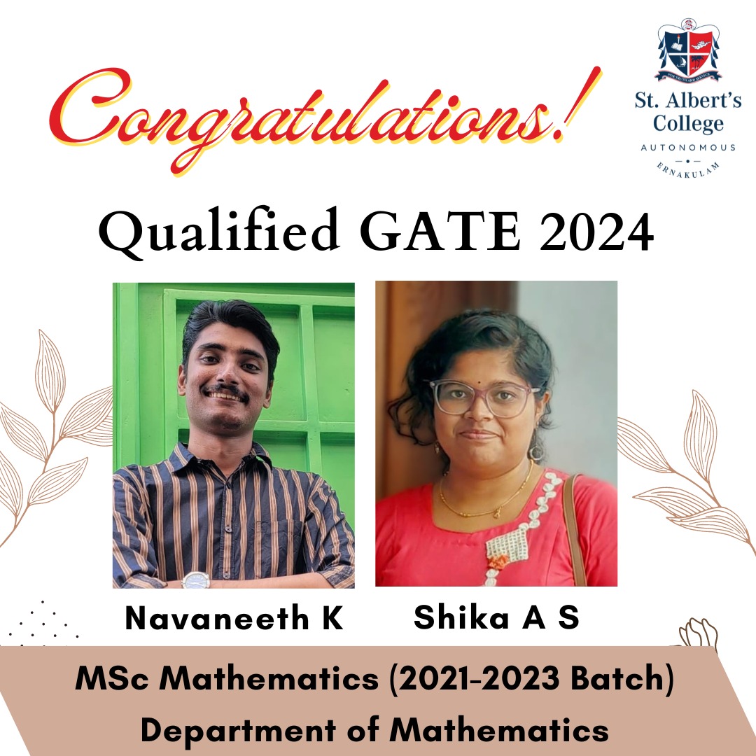 Congratulations Navaneeth K and Shika A S